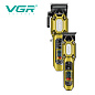 Комплект VGR 2 в 1 V-600&900 GOLD, аккумуляторная машинка для стрижки (clipper) и триммер, 10 насадок, LED display, 7000 RPM