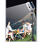 Фонарь кемпинг DP-K7-90, 2х18650, солн. панель, power bank, ЗУ Type-C, крюк