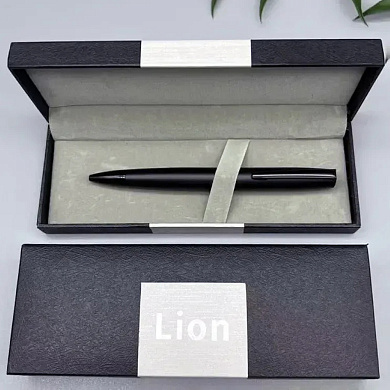 подарочная ручка в коробке lion (черная матовая) 382, оптом, купить