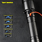 Зенитно-поисковый фонарь YEMAO YM-G999-60W, 5000LM, аккумуляторы 8x18650 (8x3200 mAh), чехол