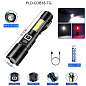 Фонарь COB18-WHITE LASER LED PM10-TG+COB, 1x18650, power bank, магнит, ЗУ Type-C, zoom