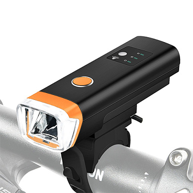 велофонарь  hj-047-xpg ultra light, aluminum, avtolight sensor, waterproof, li-ion аккум., зу microusb, оптом, купить