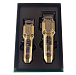 Комплект VGR 2 в 1 V-600&900 GOLD, аккумуляторная машинка для стрижки (clipper) и триммер, 10 насадок, LED display, 7000 RPM