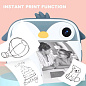 Дитячий фотоапарат з термодруком M05 GREY PENGUIN