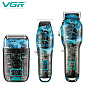 Комплект VGR 3 в 1 V-645 аккумуляторная машинка для стрижки (clipper), триммер и электробритва (шейвер)